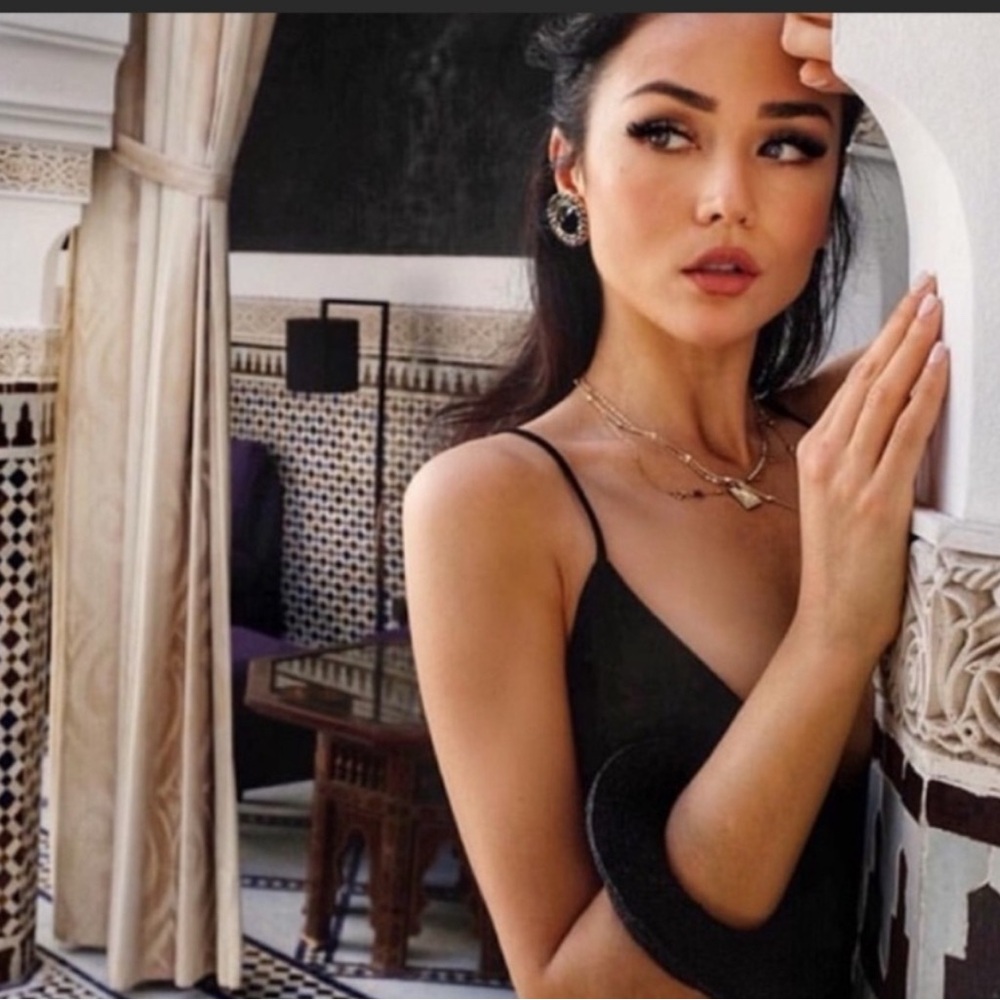 Elegant Black velvet Spaghetti Strap bodysuit